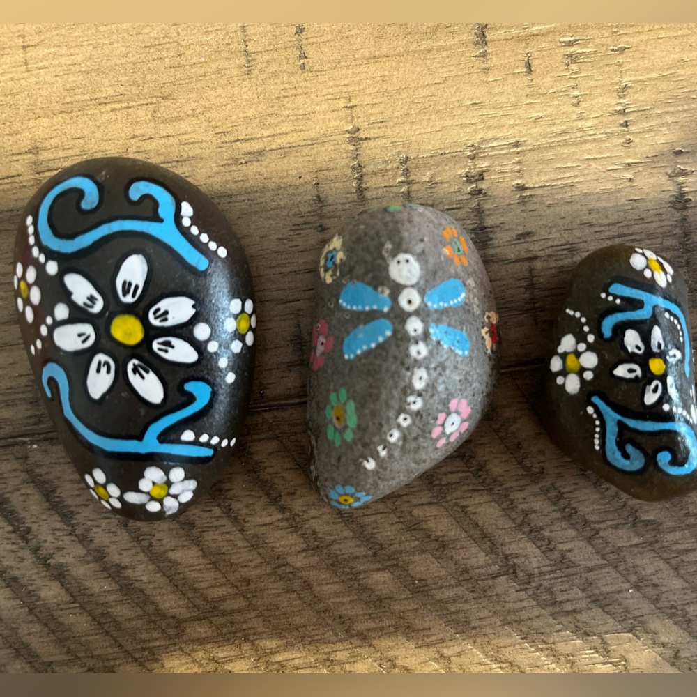 Hand painted rocks